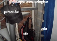 Parapente Equipo Vela, Silla, Paracaidas Reserva. 